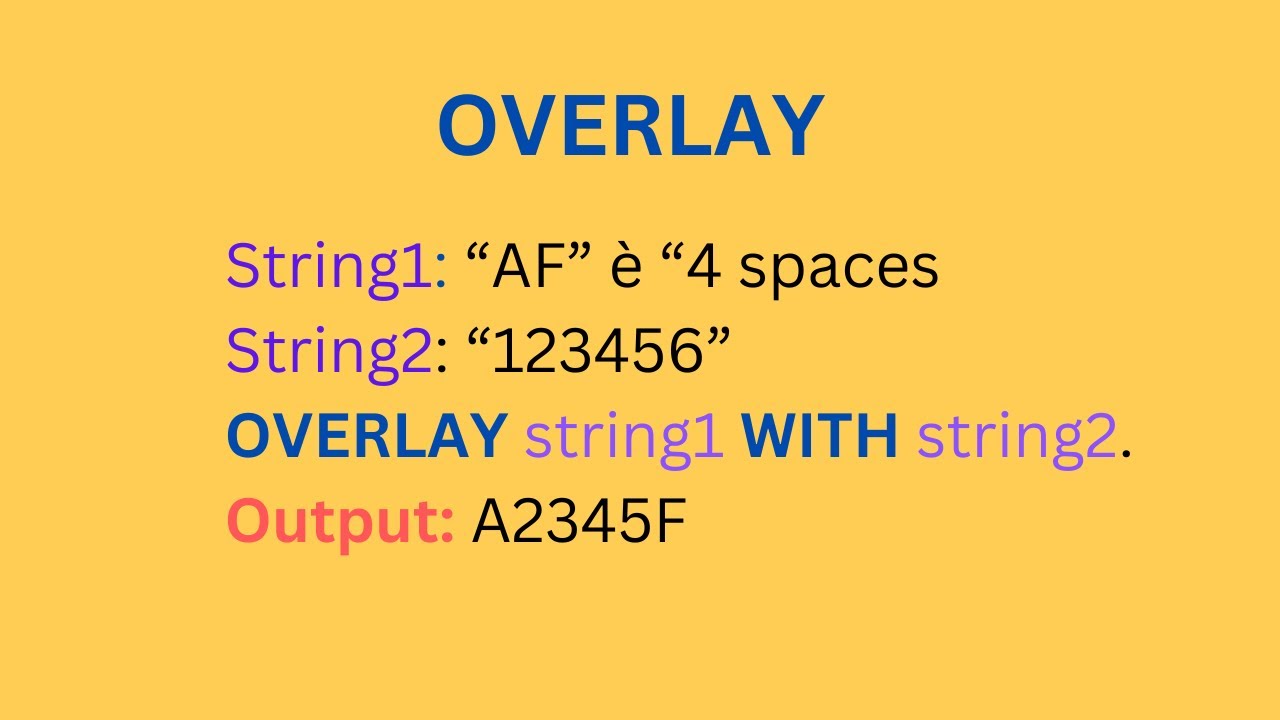 Magic Of Overlay Keyword How To Use Overlay Keyword In ABAP Replace Magic of overlay keyword how to use overlay keyword in abap replace
