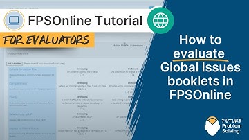 How to evaluate Global Issues booklets in FPSOnline