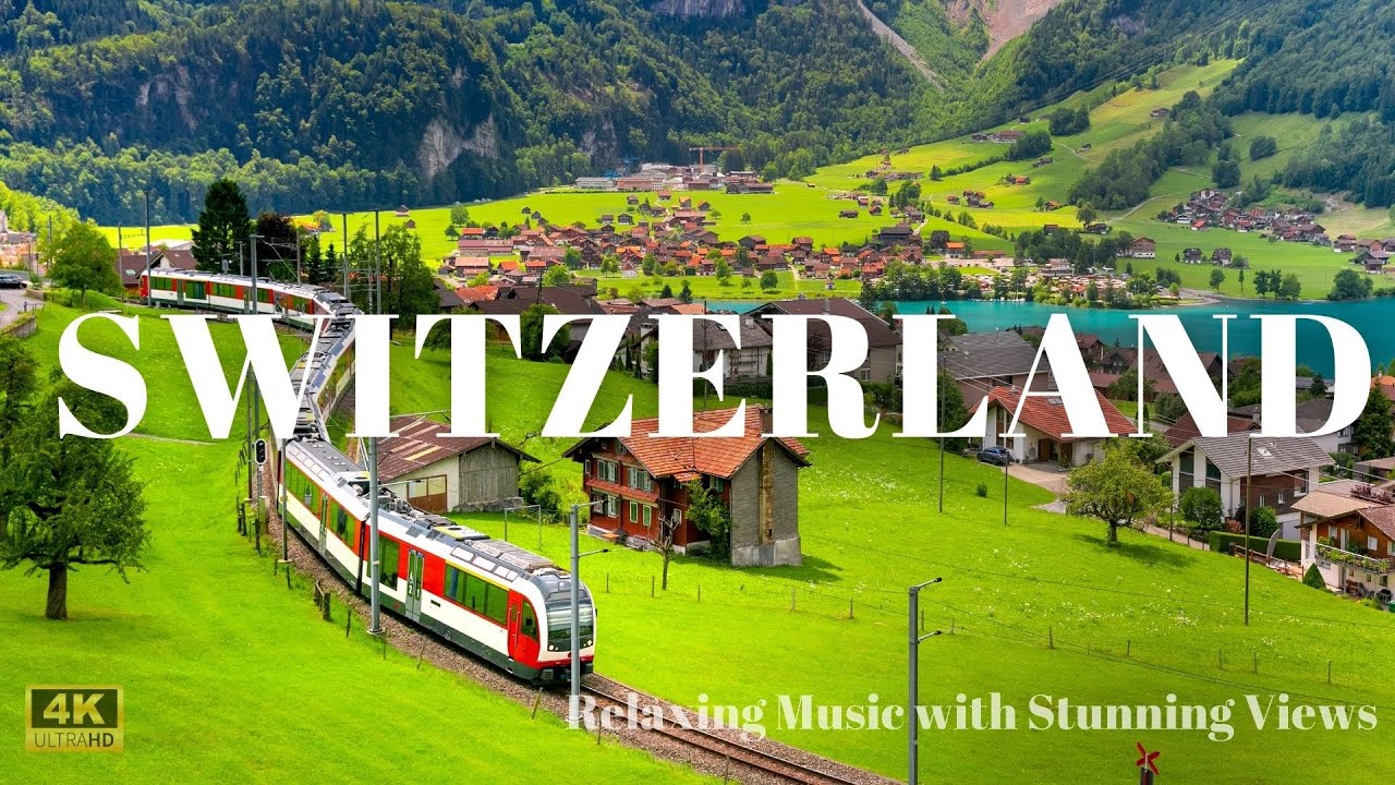 Swiss Splendor|A Visual Journey Through Switzerland|Relaxing Music with ...