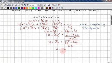 PreCalculus 11 Chp 3.4 - Quadratic Formula
