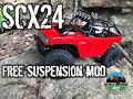 Axial SCX24 Free suspension mod