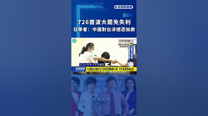 726首波大罷免失利　日學者：中國對台滲透恐加劇｜民視新聞｜