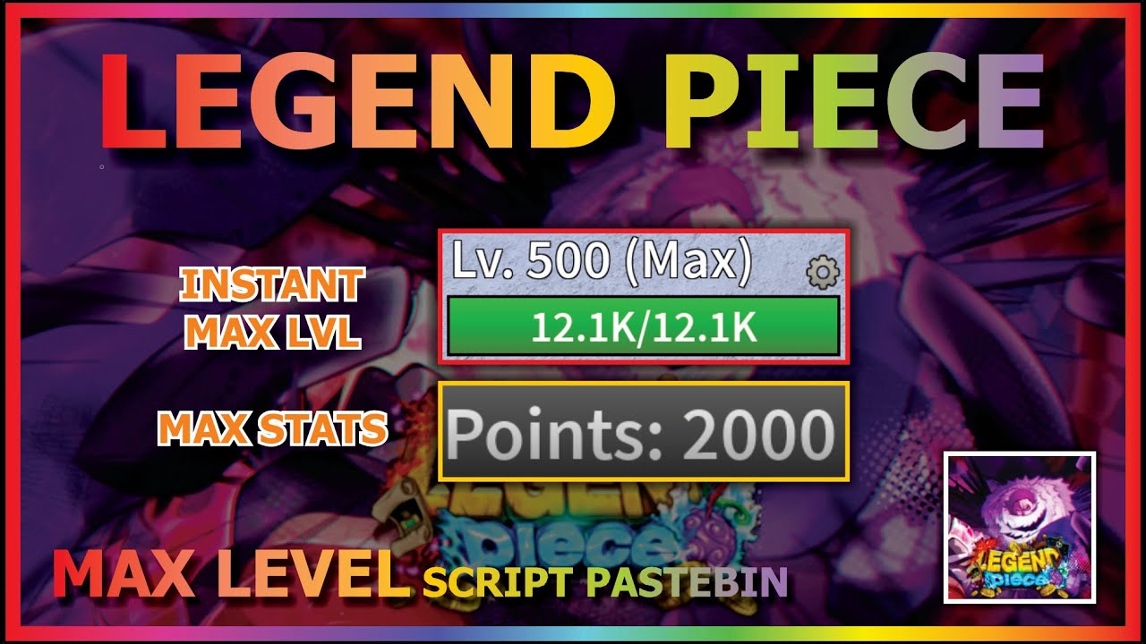 LEGEND PIECE Script Pastebin 2022 INSTANT MAX LEVEL | MAX STATS (MAX) 🍩 ...