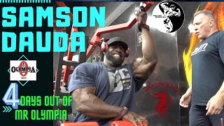 Samson Dauda - Depletion BACK Workout, 4 days out of Mr Olympia