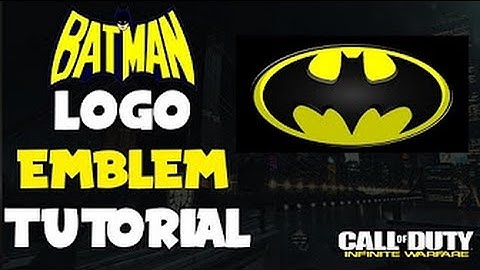 Batman Logo Emblem: COD Infinite Warfare Emblem Tutorial! Batman Logo Emblem IW