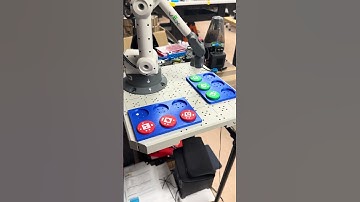 VEX CTE Workcell with custom puck holders.