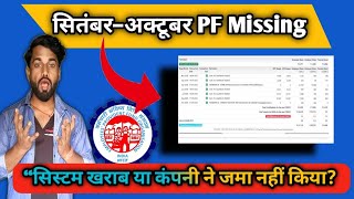 कंपनी ने PF जमा किया या नहीं? सितंबर–अक्टूबर का पूरा सच | PF Passbook Issu