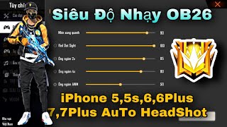 Độ Nhạy OB26 iPhone 5,5s,6,6s,7Plus Kéo Tâm AuTo Vỡ Sọ Từ Viên Đạn Đầu