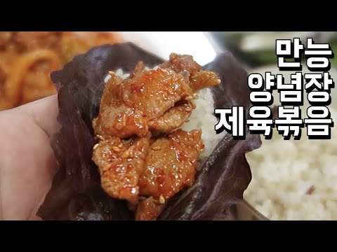 백종원 양념장 제육볶음 / Spicy stir-fried pork/ 만능 양념장 응용편 / 제육볶음밥 / 마리텔 / 백주부