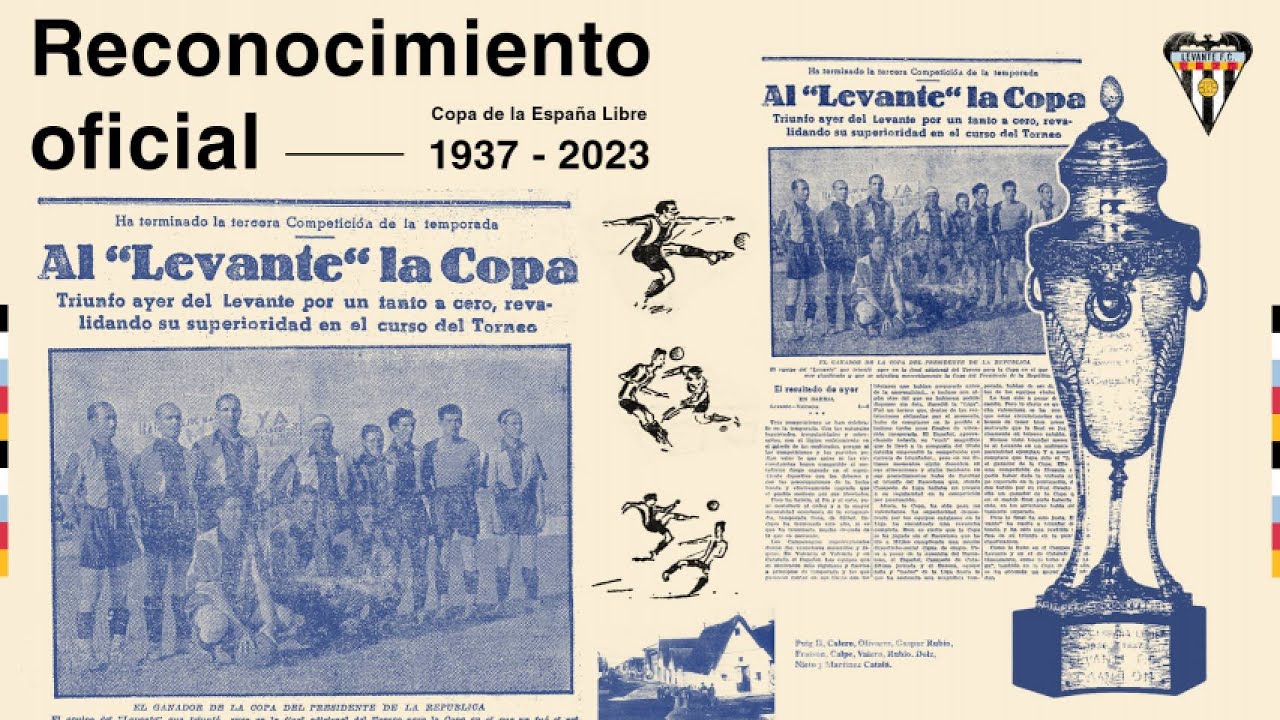 LLIURE = La Copa és nostra (RECONOCIMIENTO Copa de la España Libre 1937 ...
