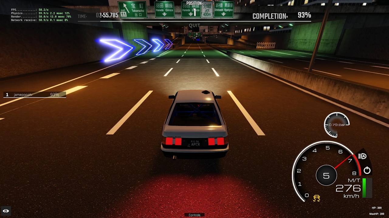 C1 Clockwise Loop - Toyota AE86 Levin - 3:10.509 | Midnight Racing