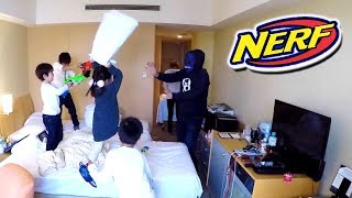 Nerf War:NERF GUN GAME 子供達がゾンビに襲われた⁉︎ナーフで倒‼︎オモチャでごっこ遊び Kids Pretend Play Zombie War With Nerf Toys Nerf War:NERF GUN GAME 子供達がゾンビに襲われた⁉︎ナーフで倒‼︎オモチャでごっこ遊び Kids Pretend Play Zombie War With Nerf Toys