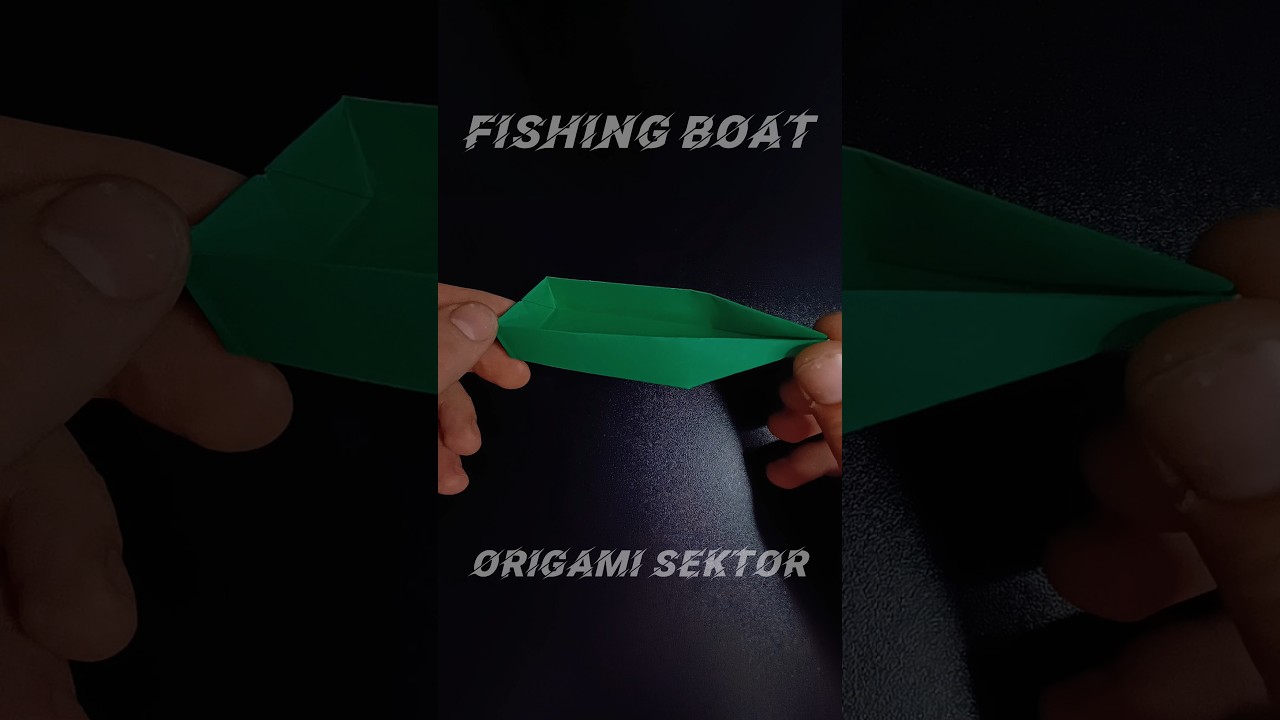ORIGAMI FISHING BOAT EASY CRAFT TUTORIAL | DIY PAPER ORIGAMI BOAT
