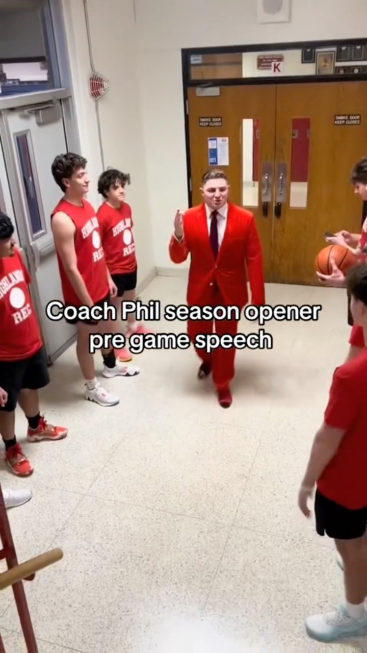 Coach Phil got me ready to run thru a brick wall ??