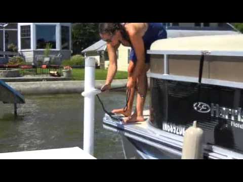 ZipDock Boat Mooring System - YouTube