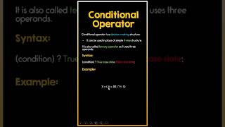 Conditional operator / Ternary Operator Urdu/Hindi