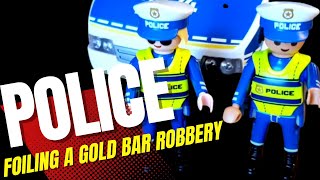 Playmobil Polizei - Goldbarrenraub Landung im Zauberwald -