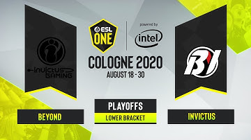 CS:GO - Beyond vs. Invictus [Nuke] Map 1 - ESL One Cologne 2020 - Lower bracket - Asia