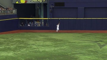 KC@TB: Kiermaier makes a sensational catch in center