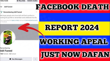 Facebook Death report New Working Trick 2024 | How To Memrolize Someone facebook account | Fb Report