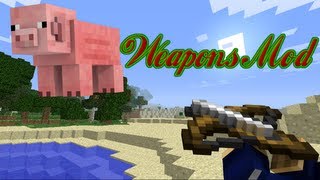 Minecraft | TUX'S WEAPONS MOD | Flame Guns, Crossbows, Dynamite & More!