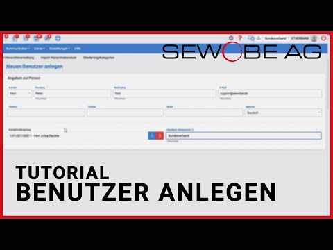 Benutzer anlegen & gruppieren im SEWOBE VereinsManager | Tutorial