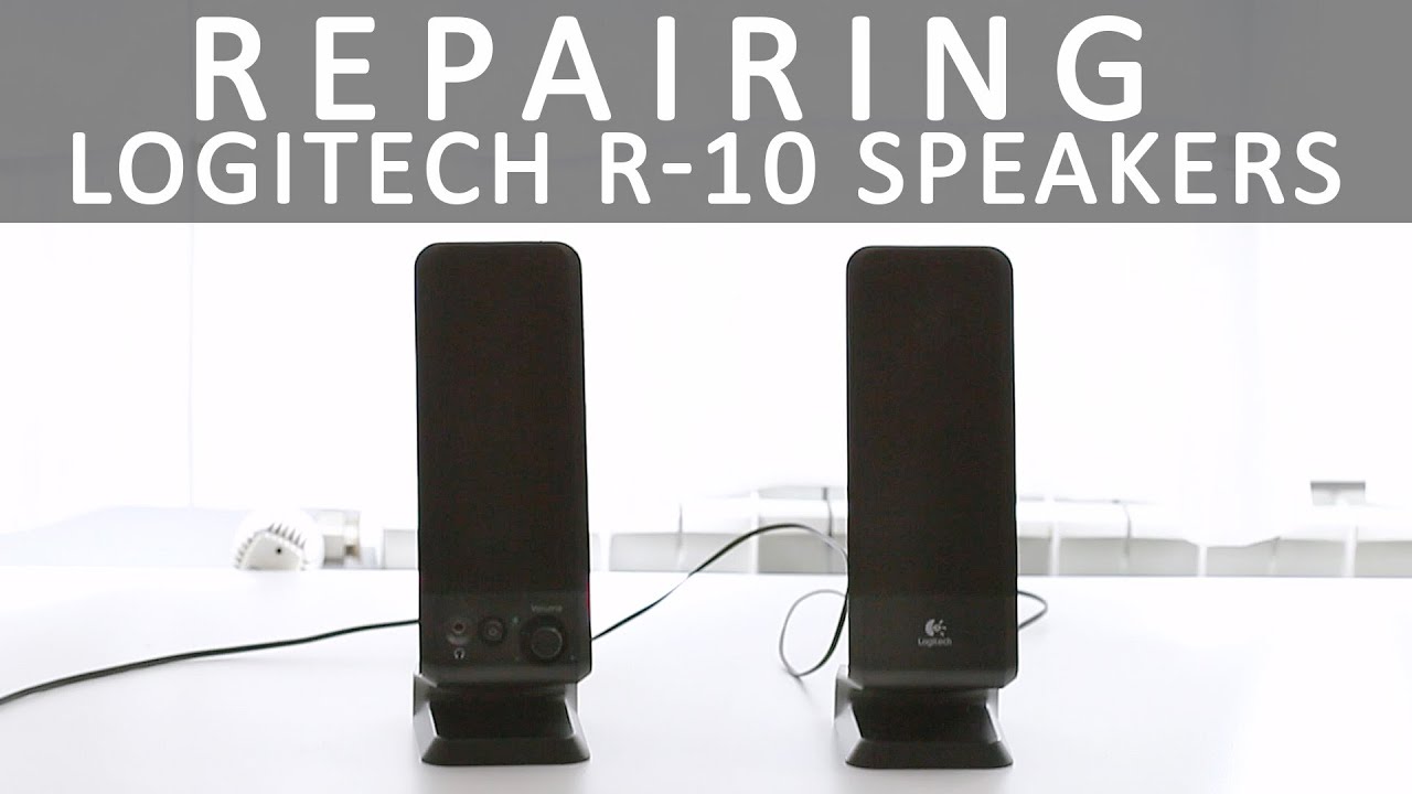 Repairing cleaning Logitech R-10 speakers (ASMR) - YouTube