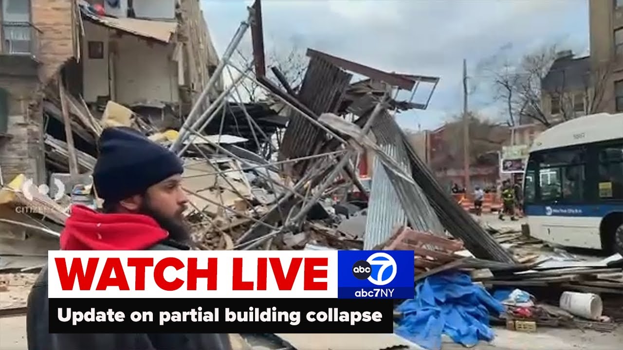 LIVE | Update on Bronx partial building collapse - YouTube
