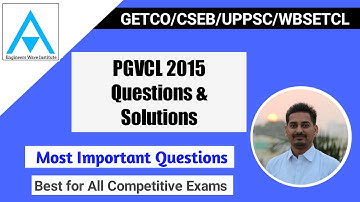 PGVCL JE 2015 Paper Solutions | Part II | Practice Set 108 | CSEB | UPPSC | GETCO | AE/JE |Amrit Sir