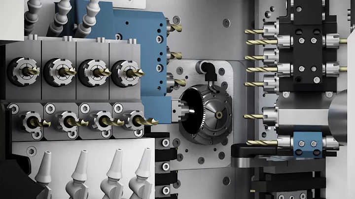 Tornos GT26B Swiss CNC Turning (Animated Working)