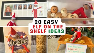 20 Easy Elf On The Shelf Ideas: What Our Elf Did This Year