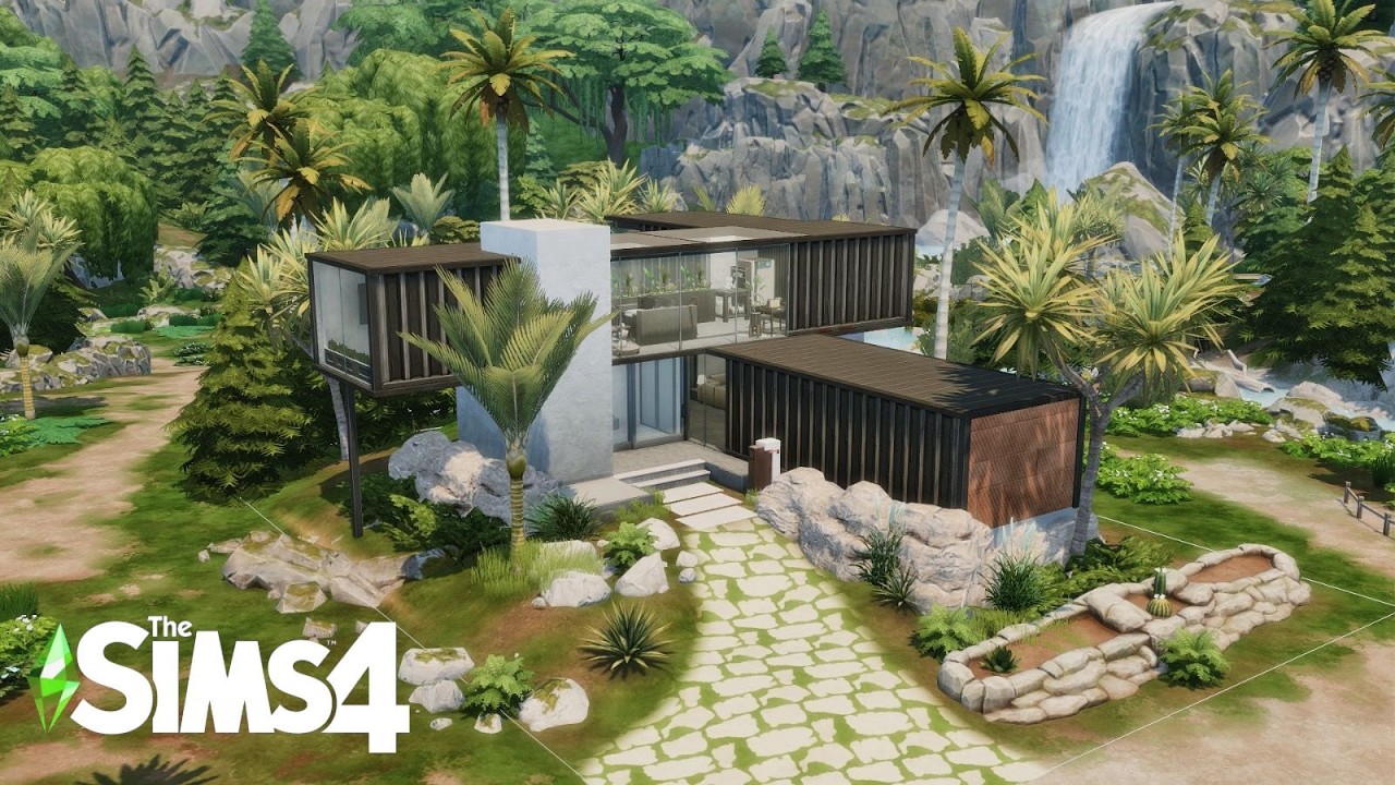 Modern Container House✨ | NoCC | ASMR Speedbuild | The Sims 4