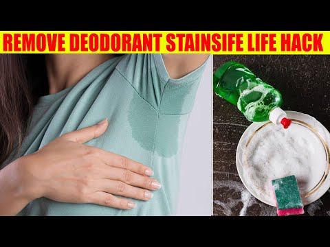 How  to Remove Deodorant Stains Life Hack  | DIY