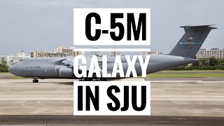 San Juan  Airport: USAF C-5M Super Galaxy leaving SJU.