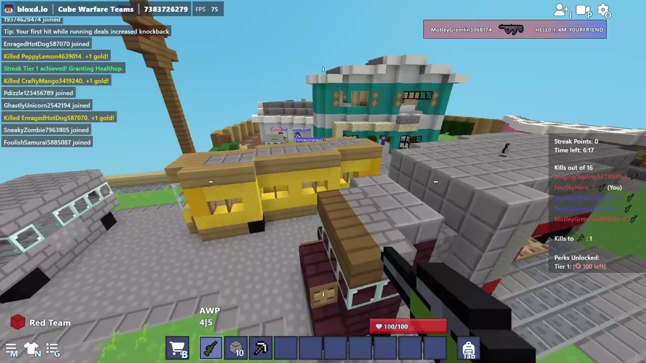 I played Cube Warfare! | NotSkyHere Bloxd.io Return