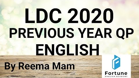 PREPARE FOR LDC 2020 || KERALA PSC PREVIOUS YEAR QUESTION PAPER || LDC 2017 ENGLISH ANSWER KEY # 2