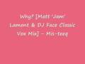 Miniature de la vidéo de la chanson Why? (Matt 'Jam' Lamont And Dj Face Classic Vox Mix)