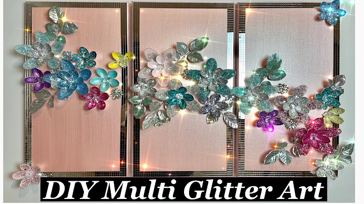 Easy DIY Glitter Art / Multi Colour