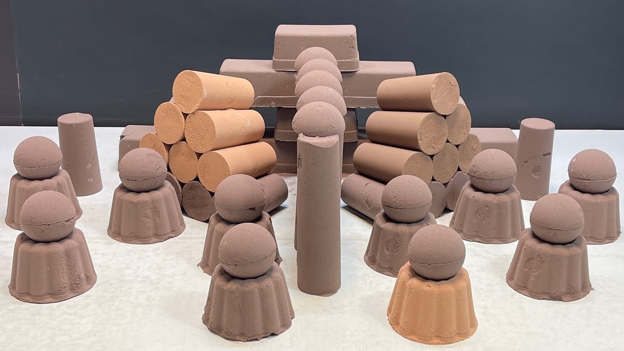 Delightful crunch of chocolate-colored baking soda