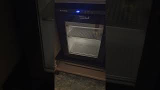 Check Out This smartfridge In Our Hotel Room travel hotel smartgadgets minifridge