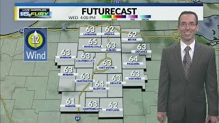 Clouds increase, rain on the way