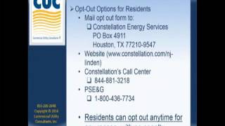 City of Linden: CUC: Energy Aggregation Information Slideshow, January 2016