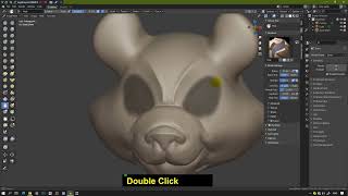 How to sculpt a cartoon animal head Blender 2 9 and 3 0 Quick Tips Series screenshot 1