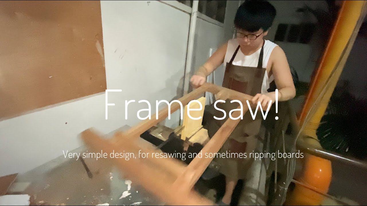 Making a Frame Saw! (Simple, for resawing or ripping.) YouTube
