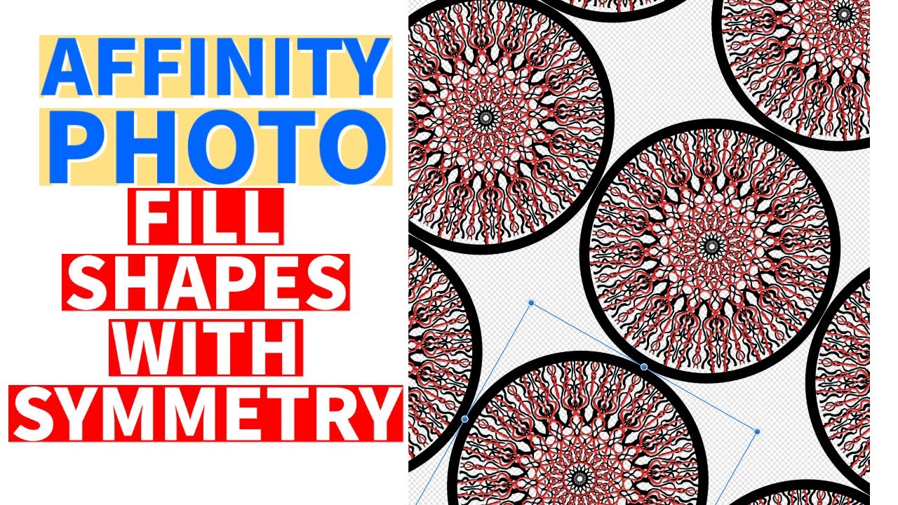 Shape Fill Symmetry In Affinity Photo For Beginners (Mandala Design ...