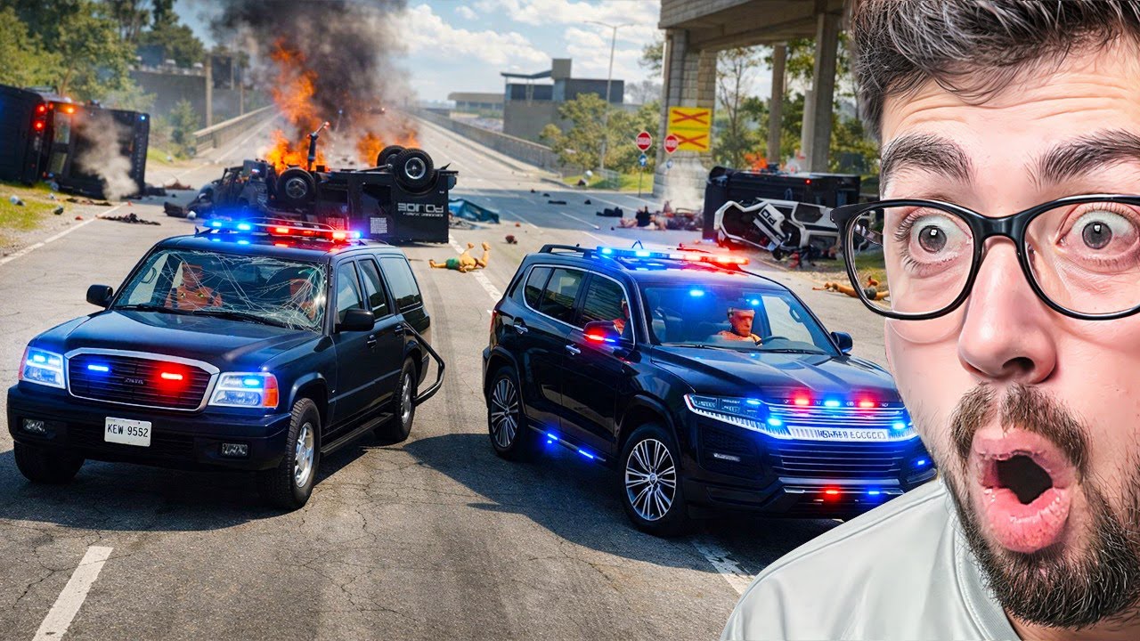 ACCIDENTES EN PERSECUCIONES POLICIALES 😱 | BeamNG Drive