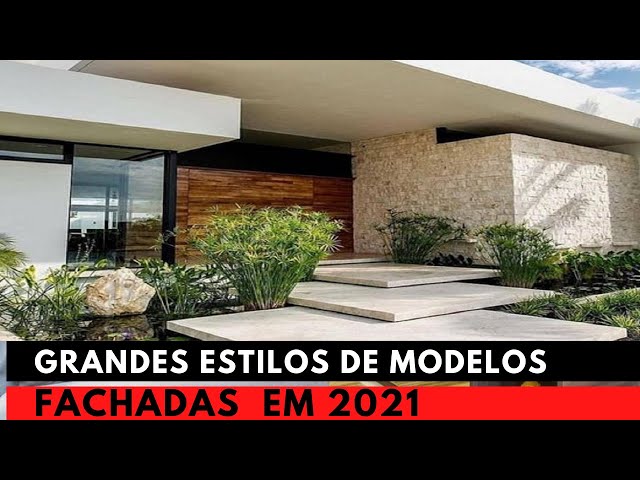 Fachadas de casas modernas: 100 MELHORES ideias