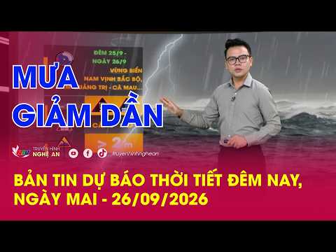 Weather forecast for tonight and tomorrow - September 26, 2026