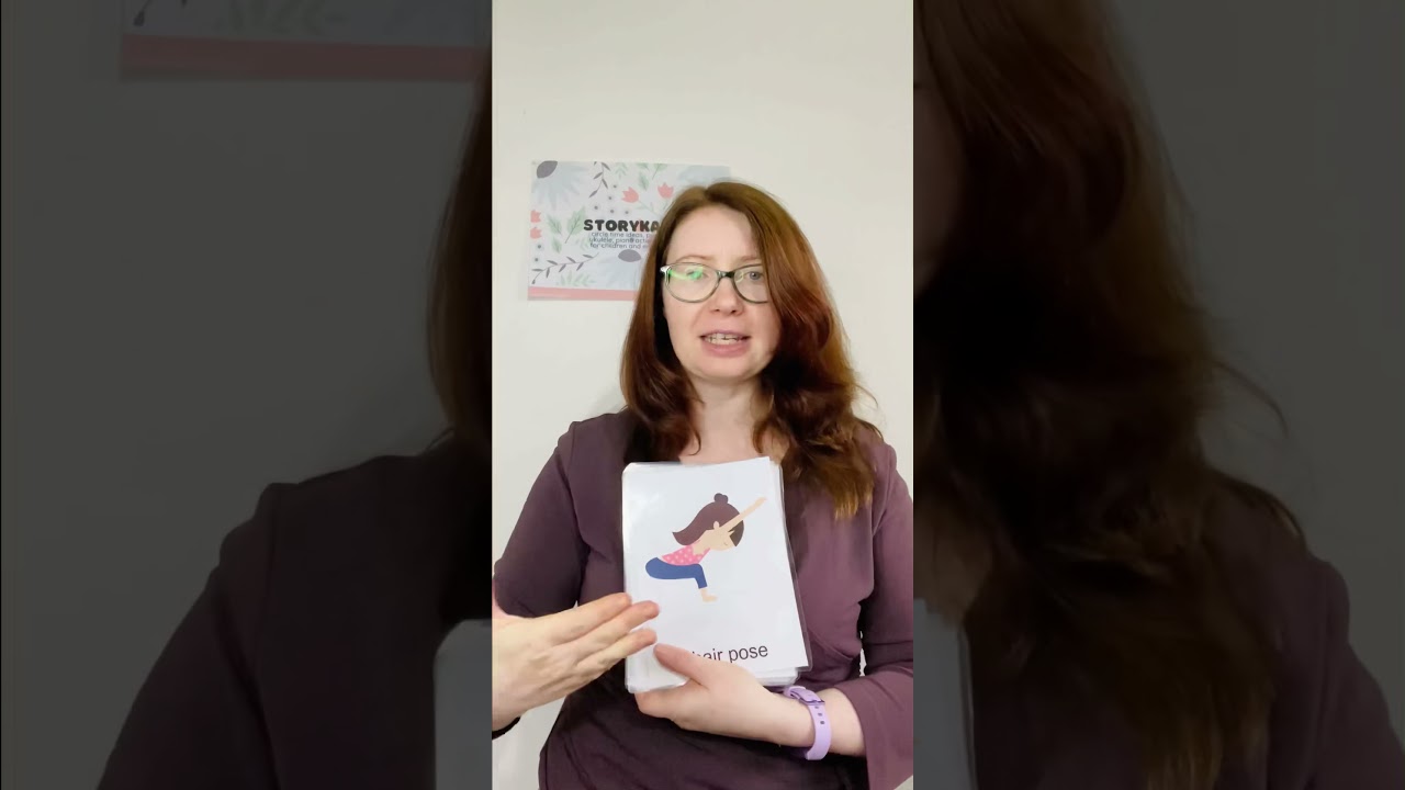 Yoga cards in early childhood classroom