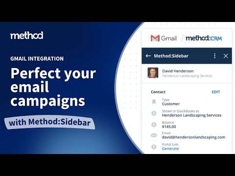 Method:Sidebar – The perfect Gmail integration for your email campaigns